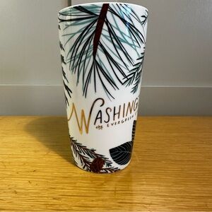 NWOT Starbucks Washington Local Collection Double Wall Ceramic Traveler Mug 12oz